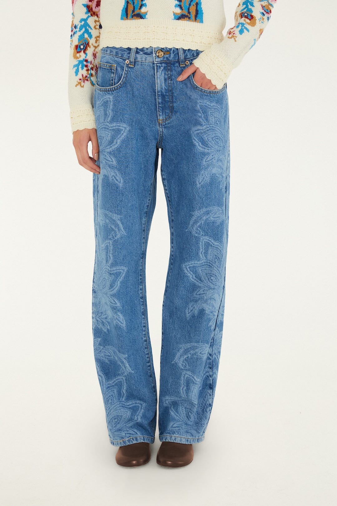 Tapestry Dream Laser Denim Pants