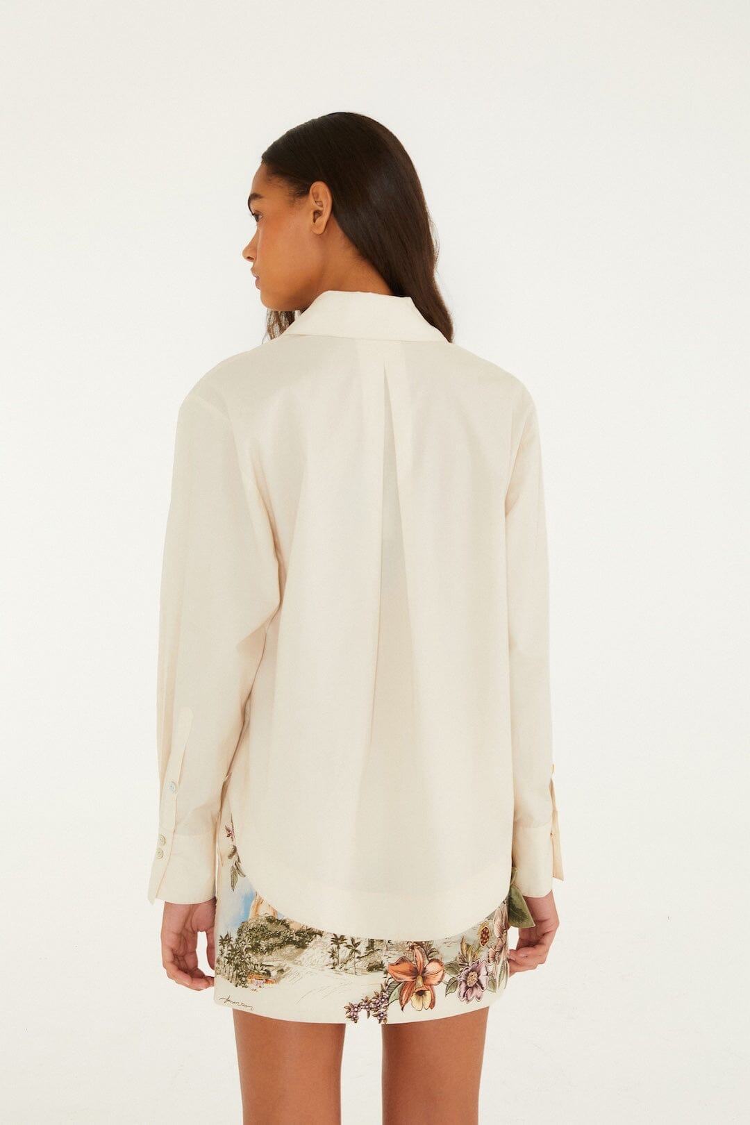 Toile De Rio Off-White Long Sleeve Shirt