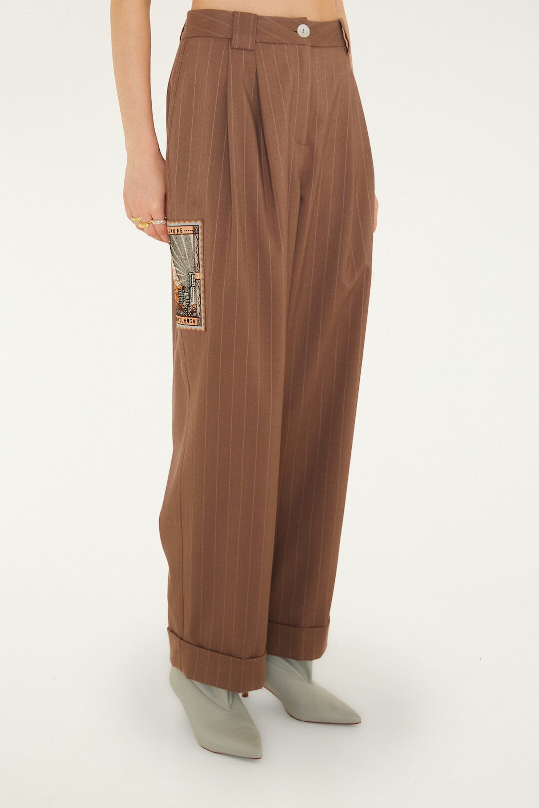 Yarn Dyed Caramel Pants